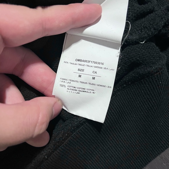 Off-White Seeing Things Caravaggio Crewneck Cotton Jumper in Black Medium - Picture 2 of 8